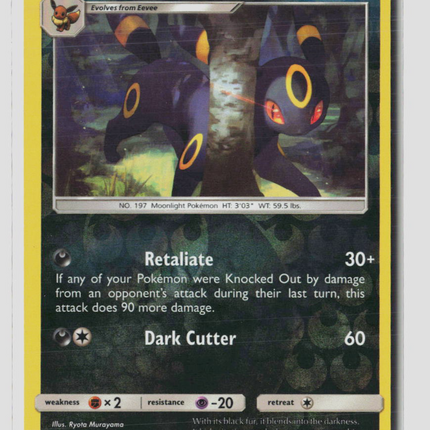 Pokemon 2018 Lost Thunder Umbreon #120/214 Reverse Holo