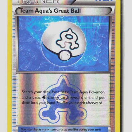 Pokemon 2015 Double Crisis Team Aqua's Great Ball #27/34 Reverse Foil