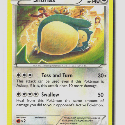 Pokemon 2016 Fates Collide Snorlax #77/124