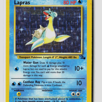 Pokemon 1999 Fossil Lapras #10/62