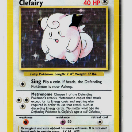 Pokemon 1999 Base Set Clefairy #5/102