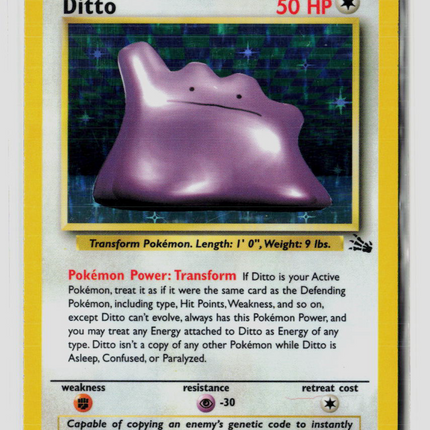 Pokemon 1999 Fossil Ditto #3/62