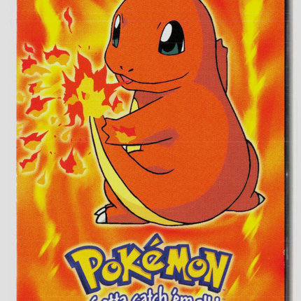 Pokemon 1999 Topps Series 1 Charmander #E4 of 12