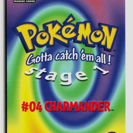 Pokemon 1999 Topps Series 1 Charmander #E4 of 12
