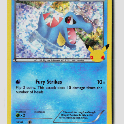 Pokemon 2021 Celebrations Totodile #18/25 mcdonalds