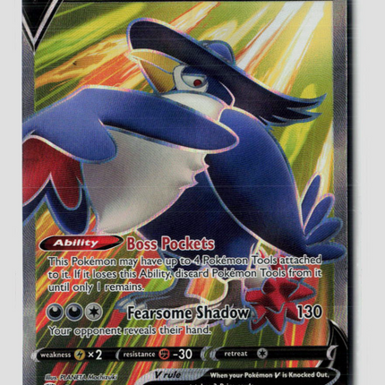 Pokemon 2022 Brilliant Stars Honchkrow V FA #161/172