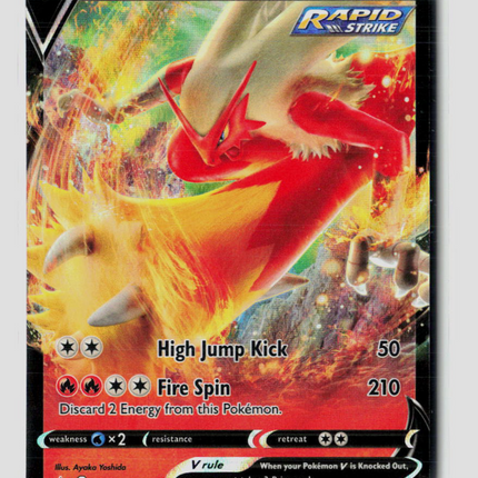 Pokemon 2021 Chilling Reign Blaziken V #20/198