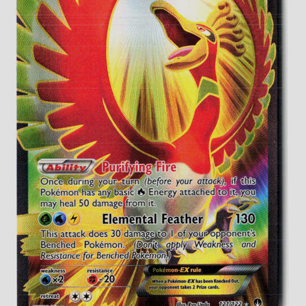 Pokemon 2016 BREAKpoint Ho-Oh EX FA #121/122