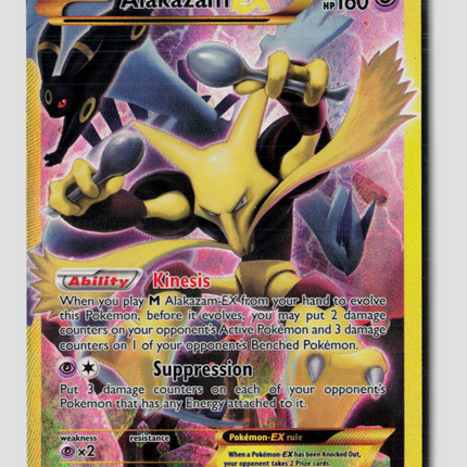Pokemon 2016 Fates Collide Alakazam EX SR FA #125/124