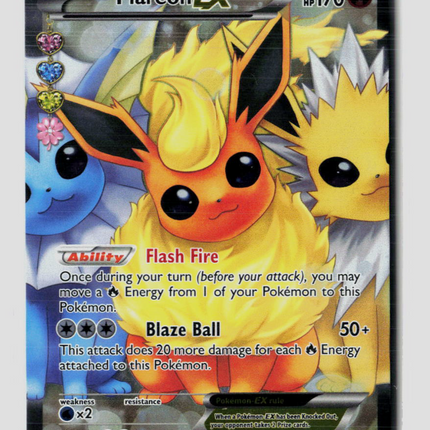 Pokemon 2016 Generations Flareon EX FA #RC28/RC32
