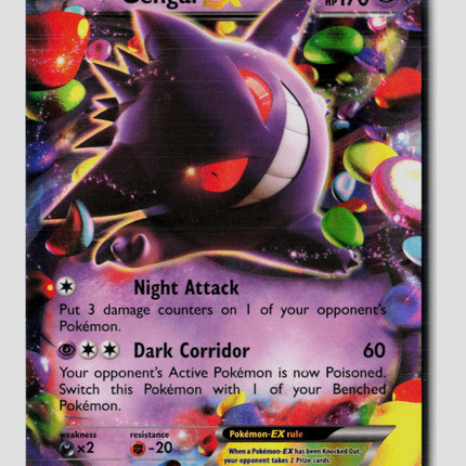 Pokemon 2014 Phantom Forces Gengar EX #34/119