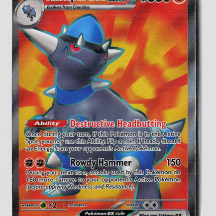 Pokemon 2026 Pitch Black Rampardos EX UR #100/84