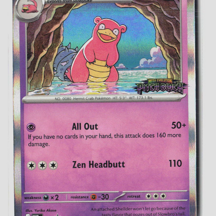Pokemon 2025 Mega Evolution Slowbro #083 Stamped