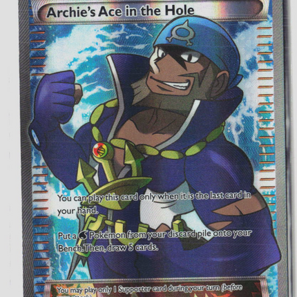 Pokemon 2015 Primal Clash Archie's Ace In The Hole FA #157/160
