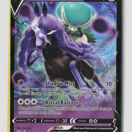Pokemon 2021 Chilling Reign Shadow Rider Calyrex V #74/198