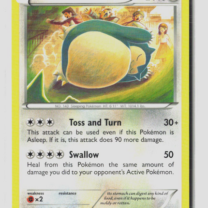 Pokemon 2016 Fates Collide Snorlax #77/124