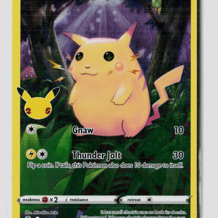 Pokemon 2021 Celebrations Pikachu #5/25