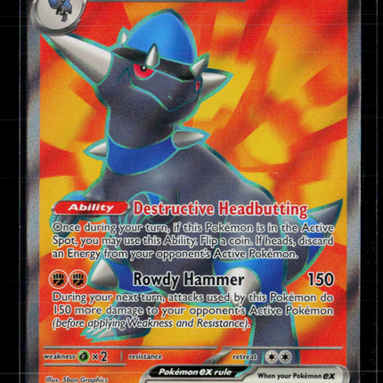 Pokemon 2026 Pitch Black Rampardos EX UR #100/84