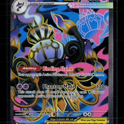 Pokemon 2026 Pitch Black Mega Chandelure EX FA #99/84