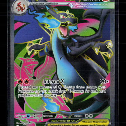 Pokemon 2025 Mega Evolution – Phantasmal Flames Mega Charizard X EX SAR #109/94