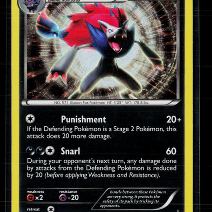 Pokemon 2011 Black & White Zoroark #BW19