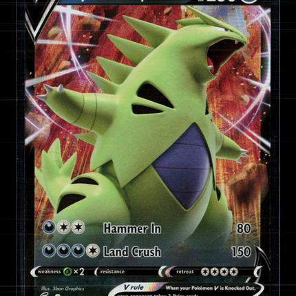 Pokemon 2022 Fusion Strike Tyranitar V #158/264