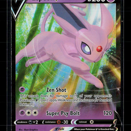 Pokemon Sword & Shield Espeon V RA #SWSH201