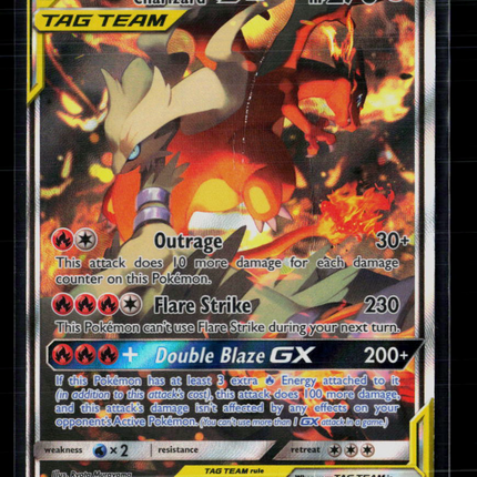 Pokemon 2019 SM Reshiram & Charizard GX FA #SM201