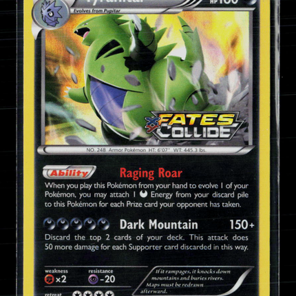 Pokemon 2016 Fates Collide Tyranitar #XY130