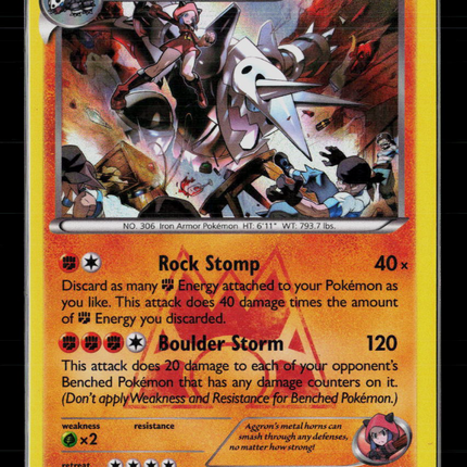 Pokemon 2015 Double Crisis Team Magma's Aggron #14/34