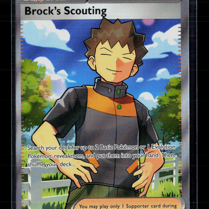 Pokemon 2025 Journey Together Brock's Scouting UR FA #179/159