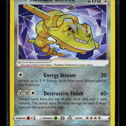 Pokemon 2022 Lost Origin Radiant Steelix #124/196