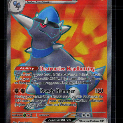 Pokemon 2026 Pitch Black Rampardos EX SR FA #100/84