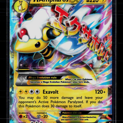 Pokemon 2015 Ancient Origins M Ampharos EX #28/98