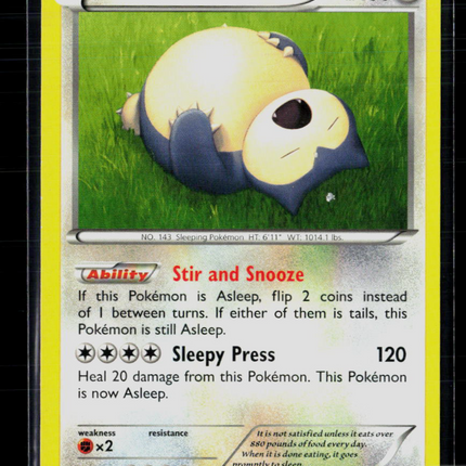 Pokemon 2016 Generations Snorlax #58/83