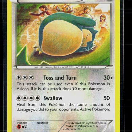Pokemon 2016 Fates Collide Snorlax #77/124