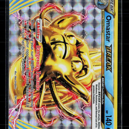 Pokemon 2016 Fates Collide Omastar Break #19/124