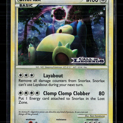 Pokemon 2016 Call of Legends Snorlax #33/95 Prerelease