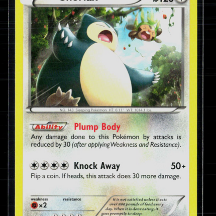 Pokemon 2015 BREAKthrough Snorlax #118/162