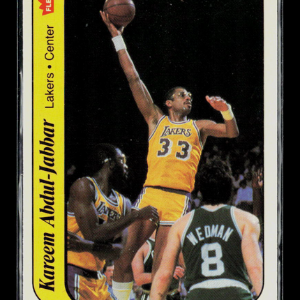1986 Fleer Stickers Kareem Abdul-Jabbar #1