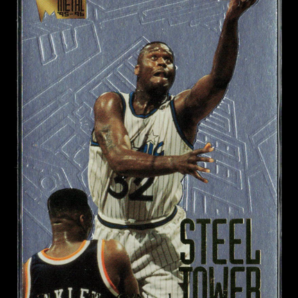 1995 Fleer Metal Steel Tower Shaquille O'Neal #7 of 10