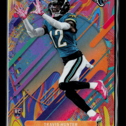 2025 Topps Finest Travis Hunter #214 RC Oil Spill SSP