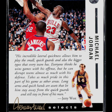 1992 Upper Deck Jerry West Selects Michael Jordan #JW1