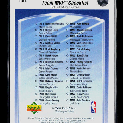 1992 Upper Deck Michael Jordan #TM1