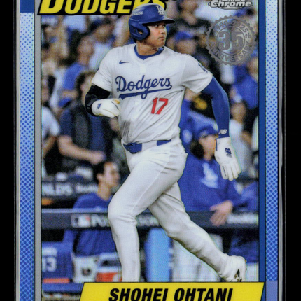 2025 Topps Chrome 1989 Topps Baseball Shohei Ohtani #90CB-7 Blue Border