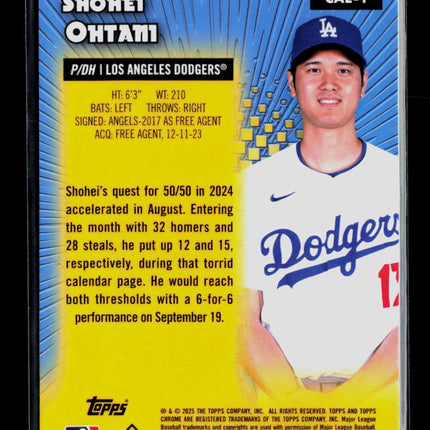 2025 Topps Chrome All-Etch Shohei Ohtani #CAE-1