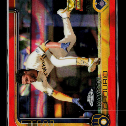2025 Topps Chrome Jackson Chourio #262 Orange /25