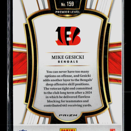 2026 Panini Select Prizm Mike Gesicki #159 Zebra
