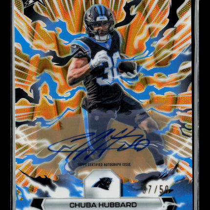 2026 Topps Rip Chuba Hubbard #14 37/50 Auto