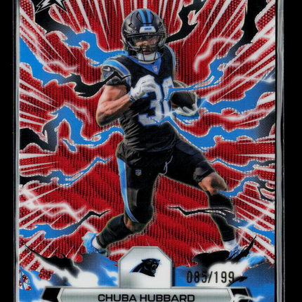 2026 Topps Rip Chuba Hubbard #14 Red 085/199